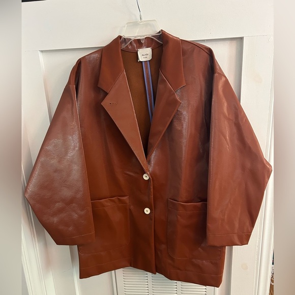 Alysi Jackets & Blazers - ALYSI chocolat sleek tan double button Blazer jacket